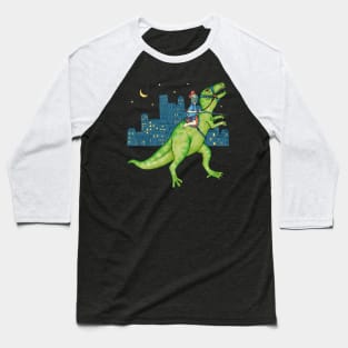 Dino Rider Baseball T-Shirt